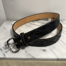 Sheyenne Men  s top grain cowhide Black leather BELT sz 40 western Design - NEW