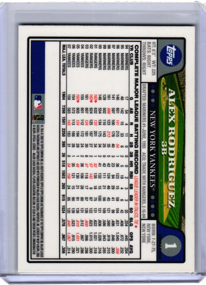 2008 Topps Chrome Refractor Set Pick Your Card #1-239 - All Scanned - Image 2 of 2