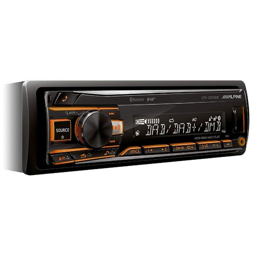 ALPINE UTE-204DAB Autoradio Stereo Radio Bluetooth Usb Microfono UTE 204 DAB NEW - Afbeelding 5 van 9