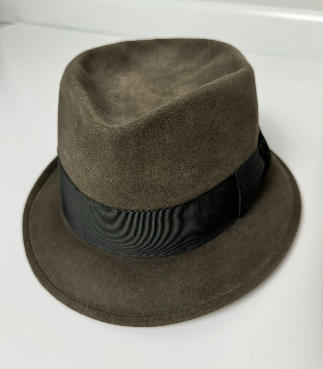ステットソン　hat ロイヤルデラックス 1950s Stetson Royal DeLuxe St. Regis Gray Hat Size - 7 1/8
