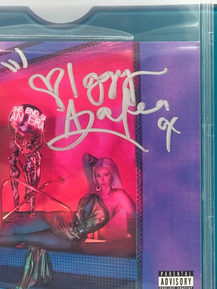 Iggy Azalea - The End of an Era cd cover Beckett cert slabbed 295/500 autograph Foto 2 de 4