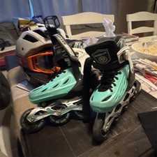 Metroller Men's Inline Skates Size 14 Black/Teal MPN 205-203