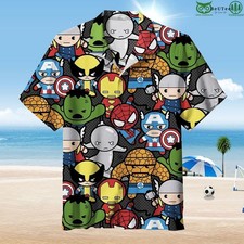 Super Hero Chibi Marvel Hawaiian Shirt