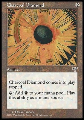 Charcoal Diamond ~ Mirage [GESPIELT] [Magic MTG]