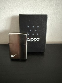 ZIPPO Pfeifenfeuerzeug PipeLighter Chrome gebürstet spezielles Inlay 60001199