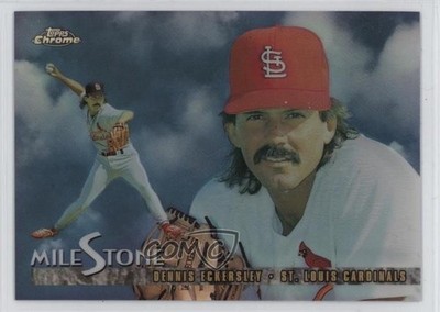 1998 Topps Chrome Milestone Refractor Dennis Eckersley #MS3 HOF 3y4