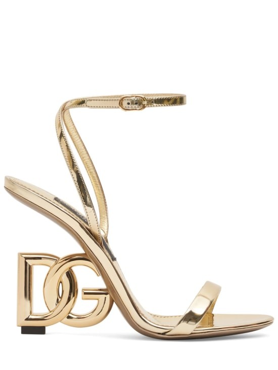 Dolce-Gabbana - 105mm Keira metallic leather sandals - Gold 173190₽