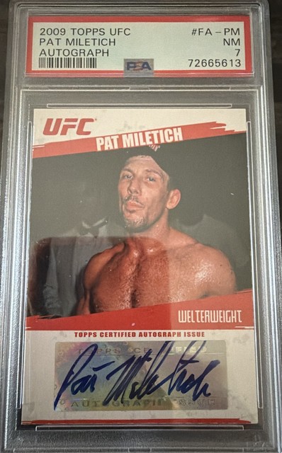 2009 Topps UFC - Fighter Autographs Pat Miletich #FA-PM (AU, RC)