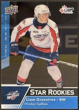 Liam Greentree Rookie 2022-23 CHL Star Rookies #377 Clear Cut (RC) L.A. Kings