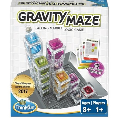 Think! Gravity Maze Marble Logic Game - Blue, Green, Purple, Yellow, Red