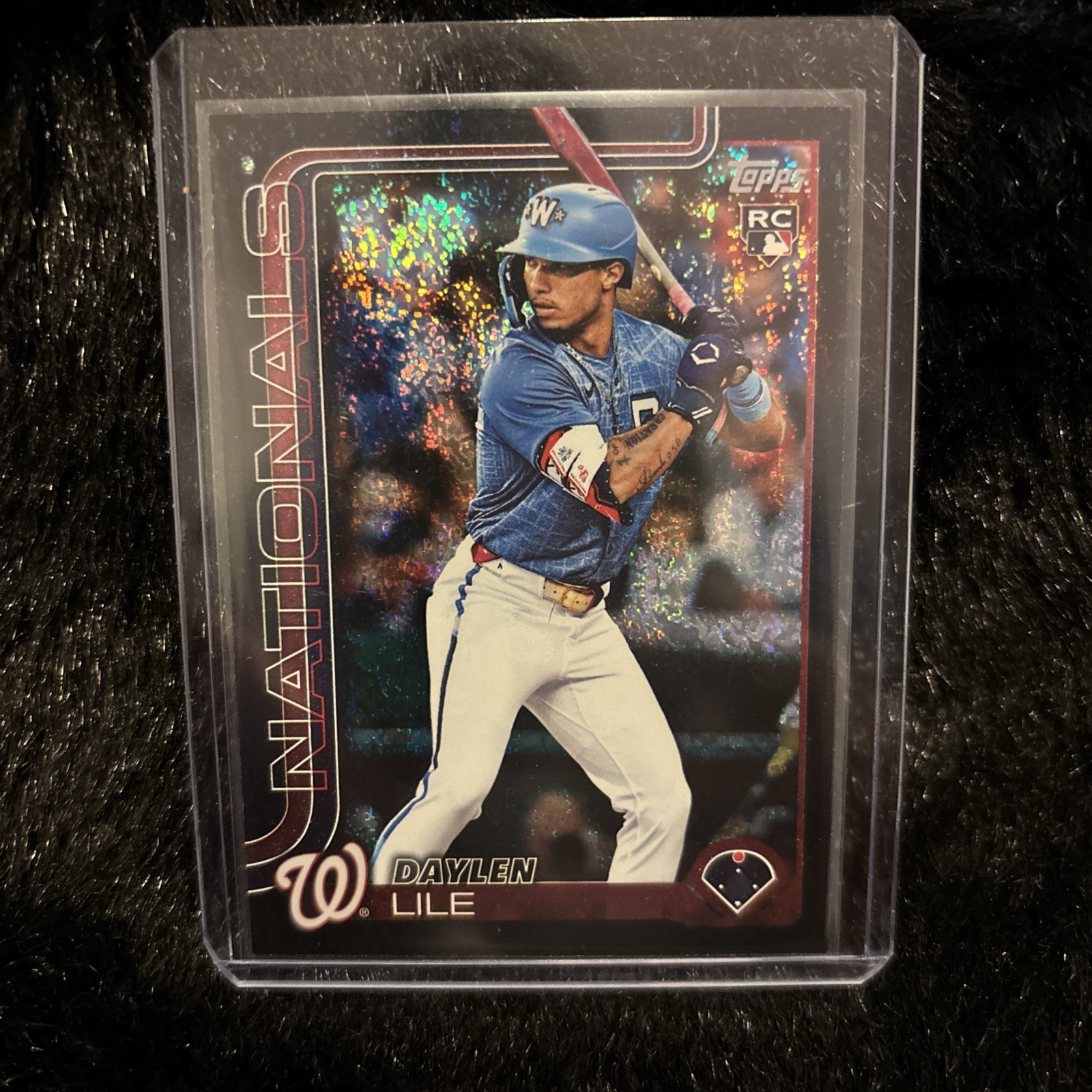 2025 Topps Update Series - Daylen Lile #US172 Black Holofoil (RC)  4/10