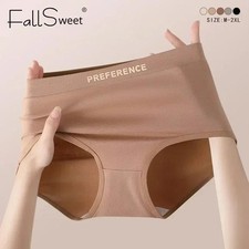 5PCS Women Plus Size Cotton Panties Seamless Comfortable Breathable Underwear Se