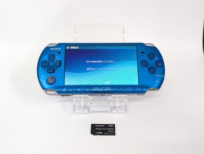 B5372 Sony PSP 3000 console Vibrant Blue Handheld system Japan w