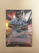 2018 Topps Fire - Fire Autographs Matt Olson #FA-MO (AU)