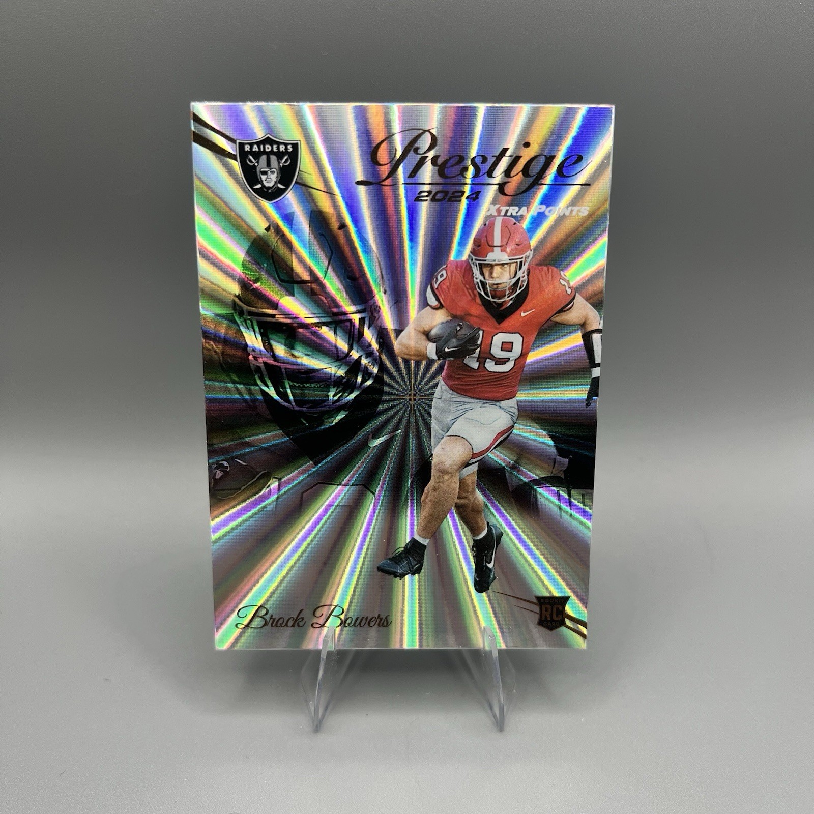 2024 Panini Prestige - Rookies Xtra Points Sunburst #305 Brock Bowers RC Raiders