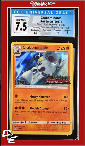 Crabominable graded CGC 7.5 for sale on eBay