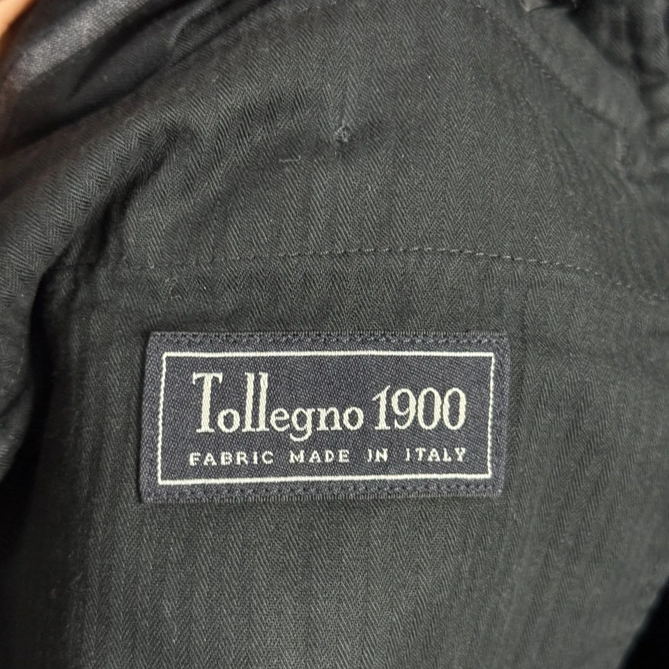 J Crew Pants Mens 34x30 Blue Crosby Classic Fit Dress Slacks Tollegno 1900 Wool - Image 4 of 4