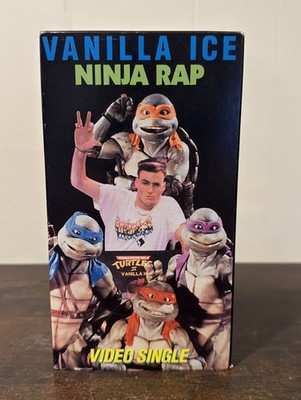 Teenage Mutant Ninja Turtles Vanilla Ice Ninja Rap VHS Single Secret Of The Ooze