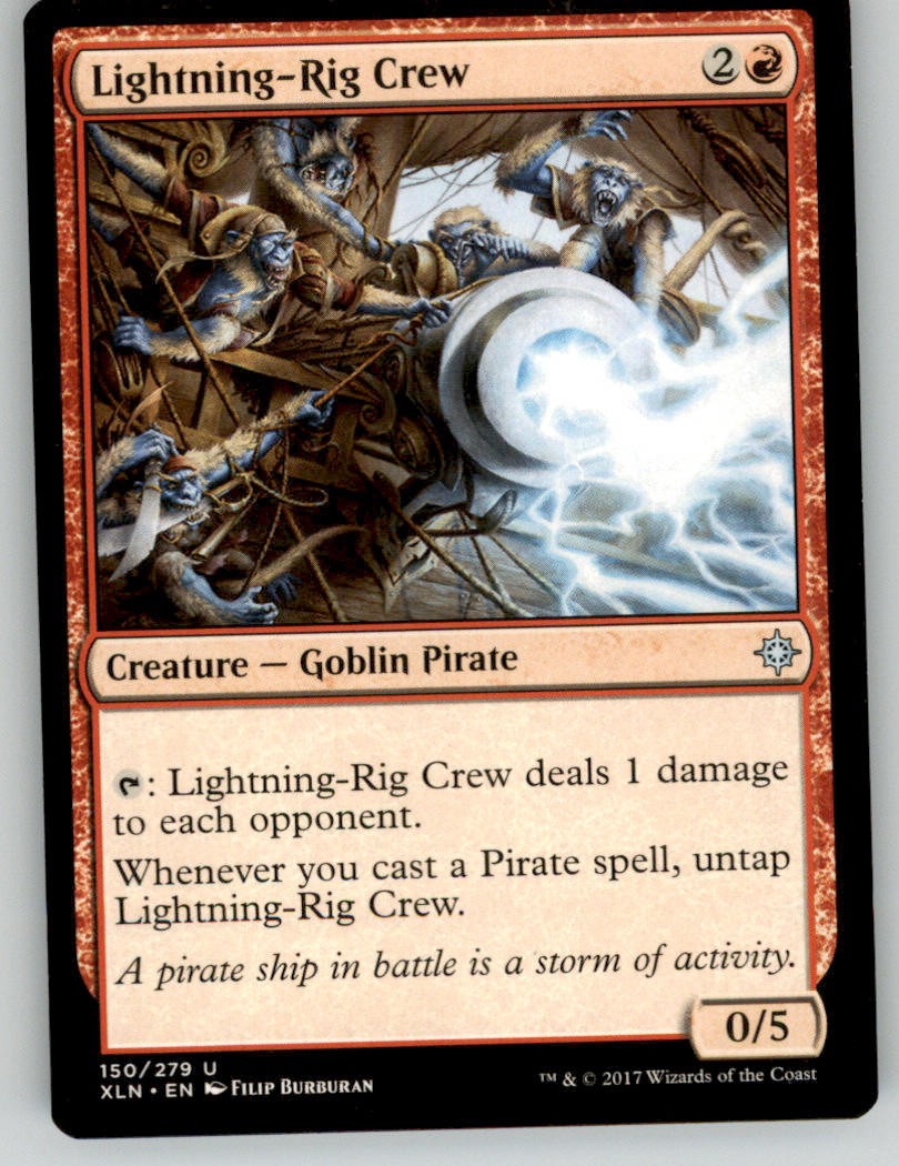 Lightning-Rig Crew 150 Uncommon Ixalan Magic: The Gathering Lightly Played