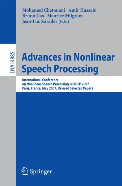 Mohamed Chetouani (U. A.) | Advances In Nonlinear Speech Processing | Buch | Xi-image