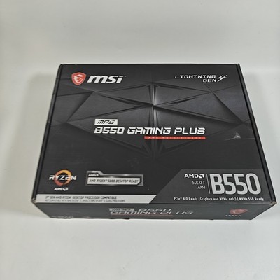 MSI MPG B550 GAMING plus Desktop Motherboard - AMD B550 Chipset - Socket AM4 - A