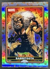 2025 Topps Chrome Deadpool Sabretooth Comic Accurate Dogpool Refractor #/75