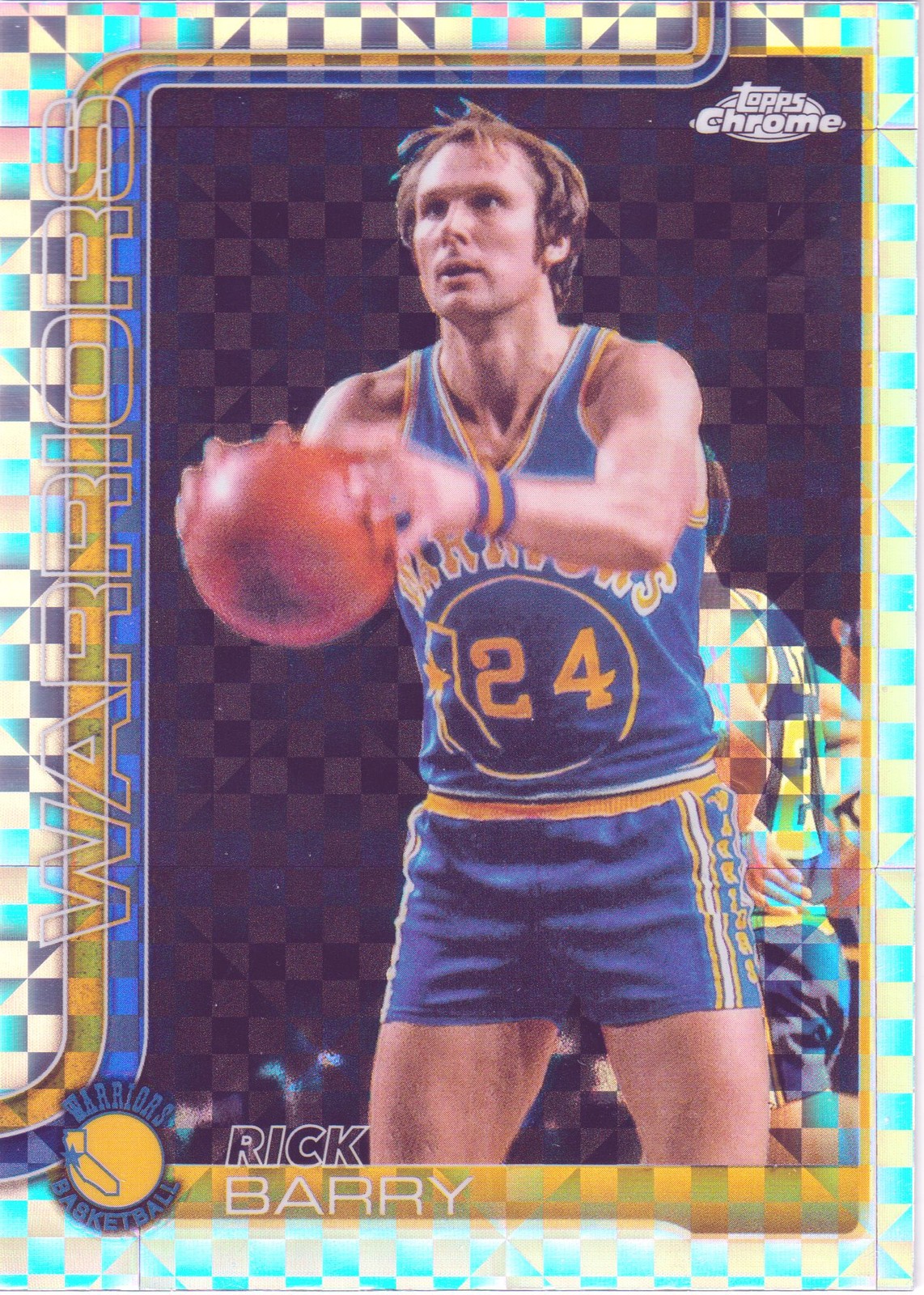 2025-26 Topps Chrome #249 Rick Barry X-Fractor
