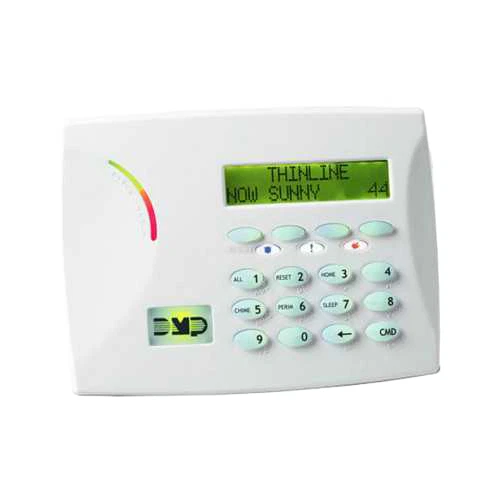 DMP 7070-W Thinline Keypad w/4 zones - white
