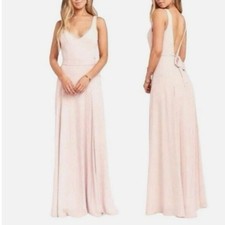Show Me Your Mumu Jenn Maxi Dress – Neutral Mauve Chiffon Blush– Size XL – NWT