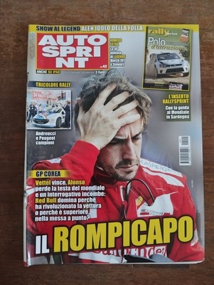 2012 10 22 AUTOSPRINT 22 OKTOBER 2012 JAHR LI NR. 42 ALONSO VETTEL ALEN ANDREUCCI