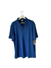 Alo Mens Polo Size 2XL Blue Golf Coolfit Performance Short Sleeve Breathable
