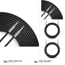 Pro 25ft 12 Gauge 1/4" to 1/4" Male Audio Speaker Cable, Single