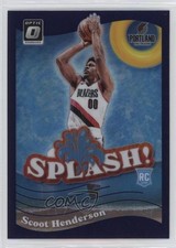 2023-24 Panini Donruss Optic Splash! Purple Prizm Scoot Henderson #15 19pt