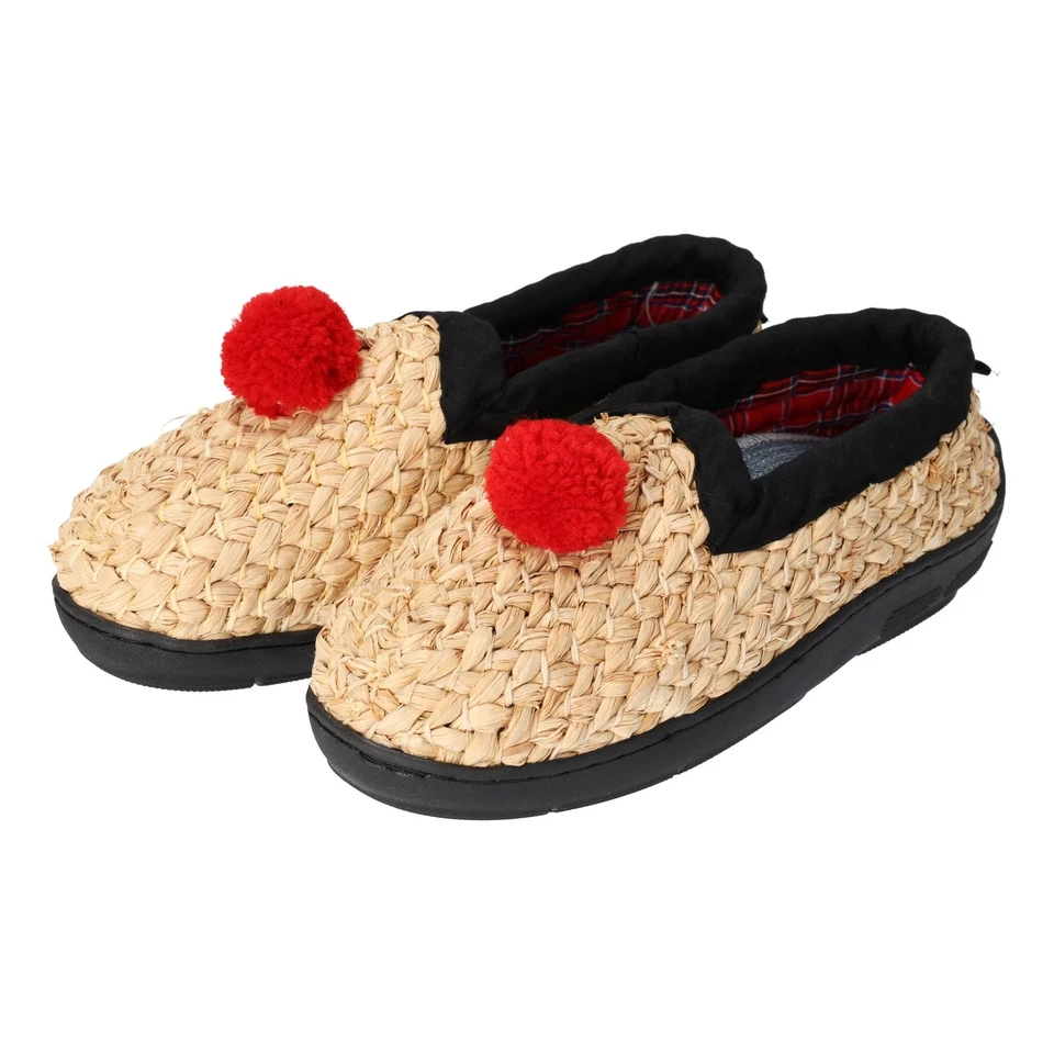 Paar Strohschuhe "Der Klassiker", Einbändelung schwarz - Bild 3 von 4