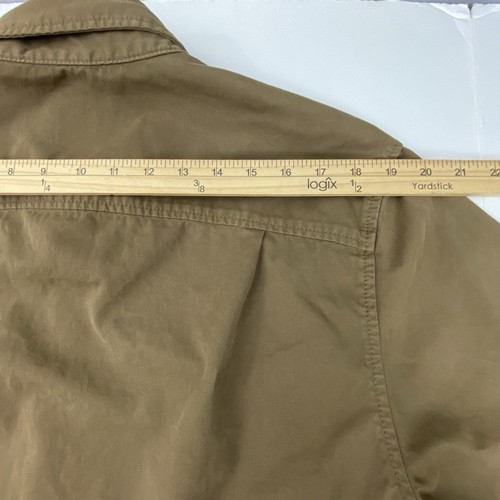 Flint And Tinder Herren XXL Baumwolle Hemd Jacke braun Druckknopf Taschen LESEN - Bild 8 von 11