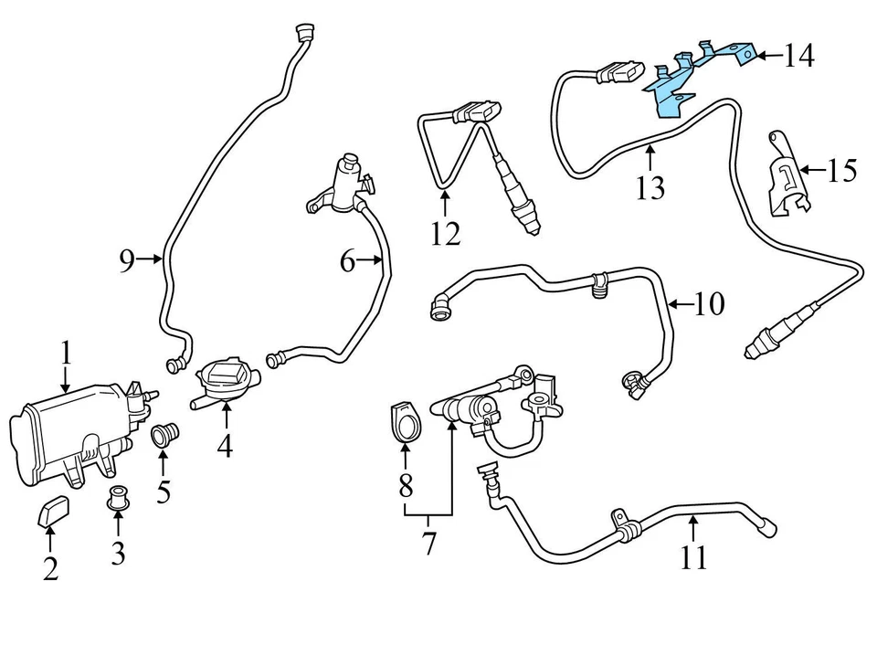 BMW 640I 2012-2018 - O2 / Soporte de sensor de oxígeno 7594000 Foto 3 de 4