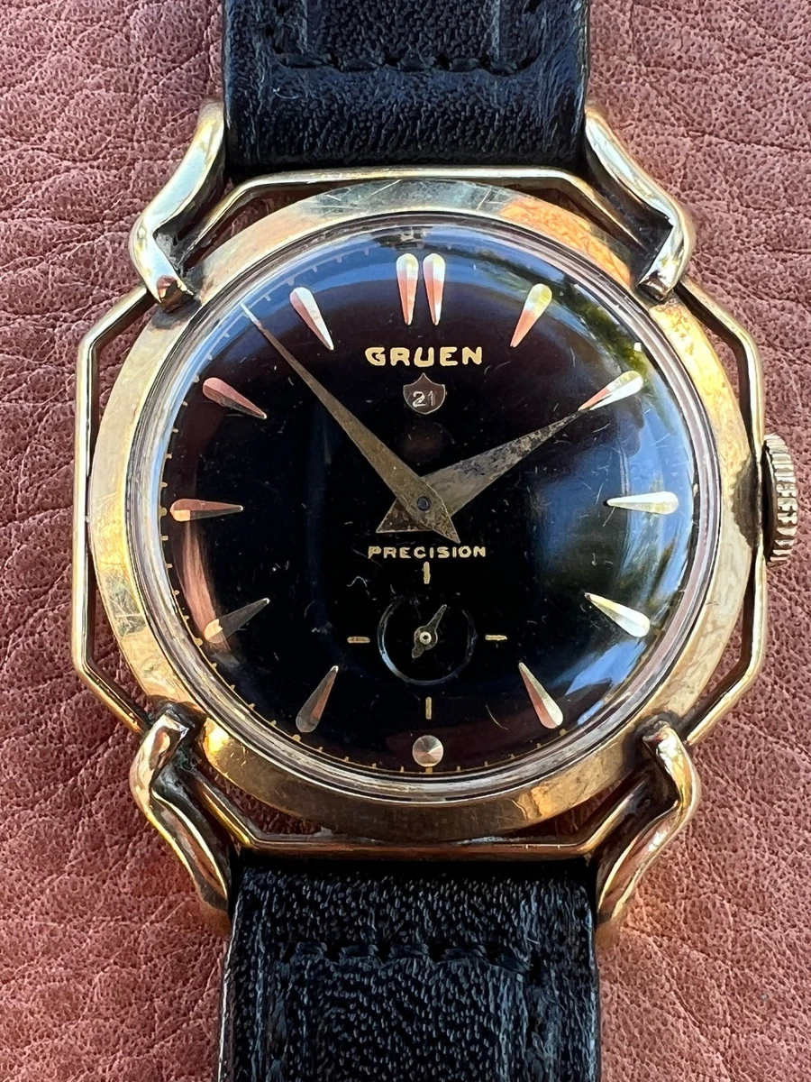Gruen GR4684‎ Green Dial New Battery 34MM 8.25\