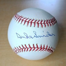 Duke Snider Autographed Baseball MLB Certified