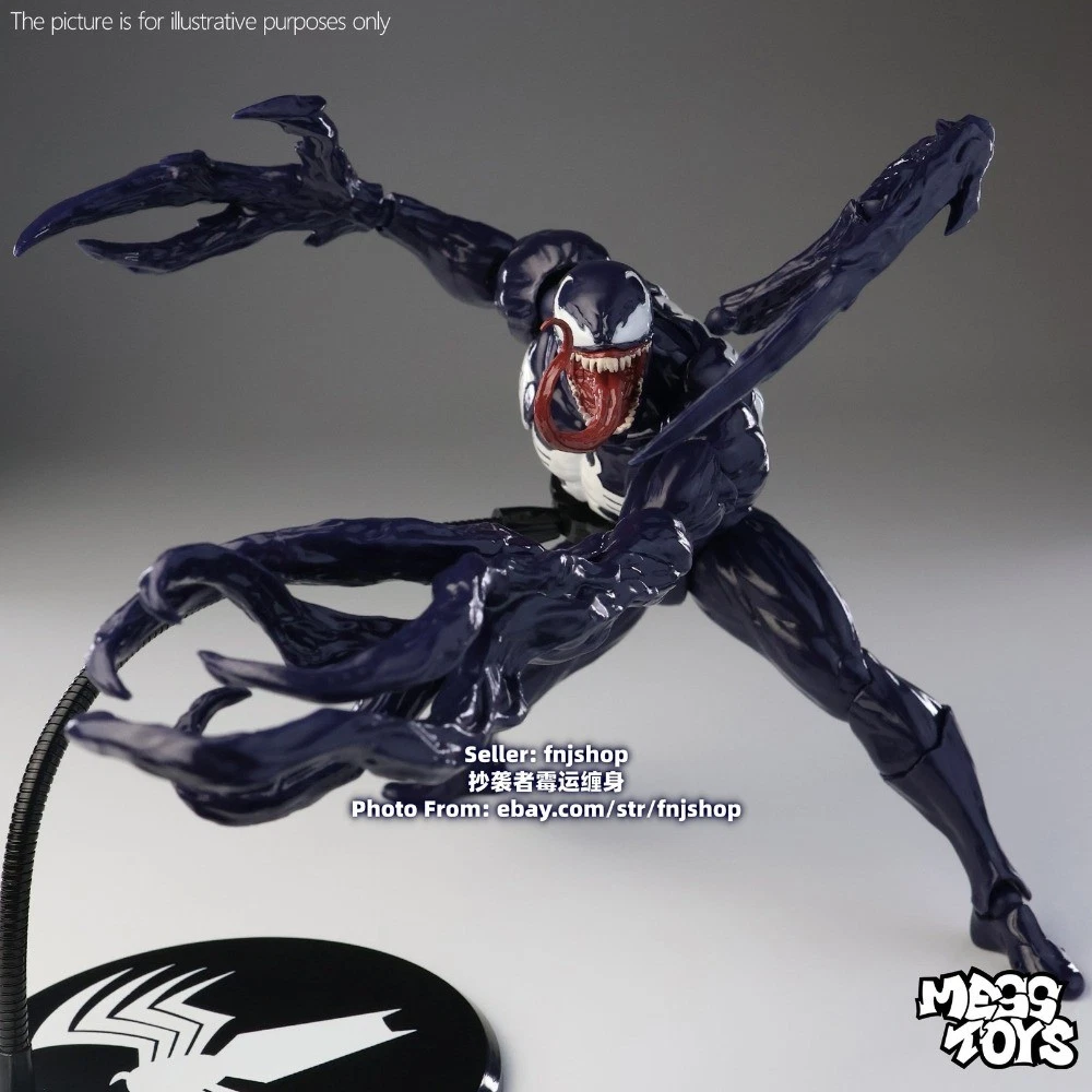 Mess Toys Lethal Neighbor Symbiote Suit Venom 1/12 Action Figure Model US STOCK image 22