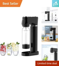 Compact Manual Carbonated Drink Maker: Healthy Home Soda Fountain with 1L Bottle