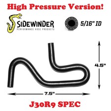 100psi Genuine Sidewinder 516 Mandrel-formed Rubber Fuel Hose Elbow 90 180 45