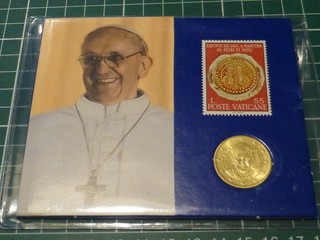 VATICAN 50 CENTS 2014 R COFFRET AVEC LE PAPE FRANCOIS !