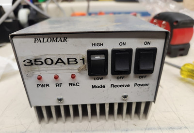 Palomar 350AB Linear Amplifier, Output transistors bad, Biamp ok, Relay ok,