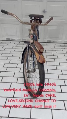 Bicycle-Vintage Columbia Balloon Tire Bike Tank Cruiser 1947