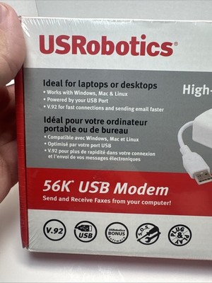 (未使用･未開封品)　USRobotics USR5637 56K USB Faxmodem sdt40b8 USRobotics USR5637 56 Kbps for sale online | eBay