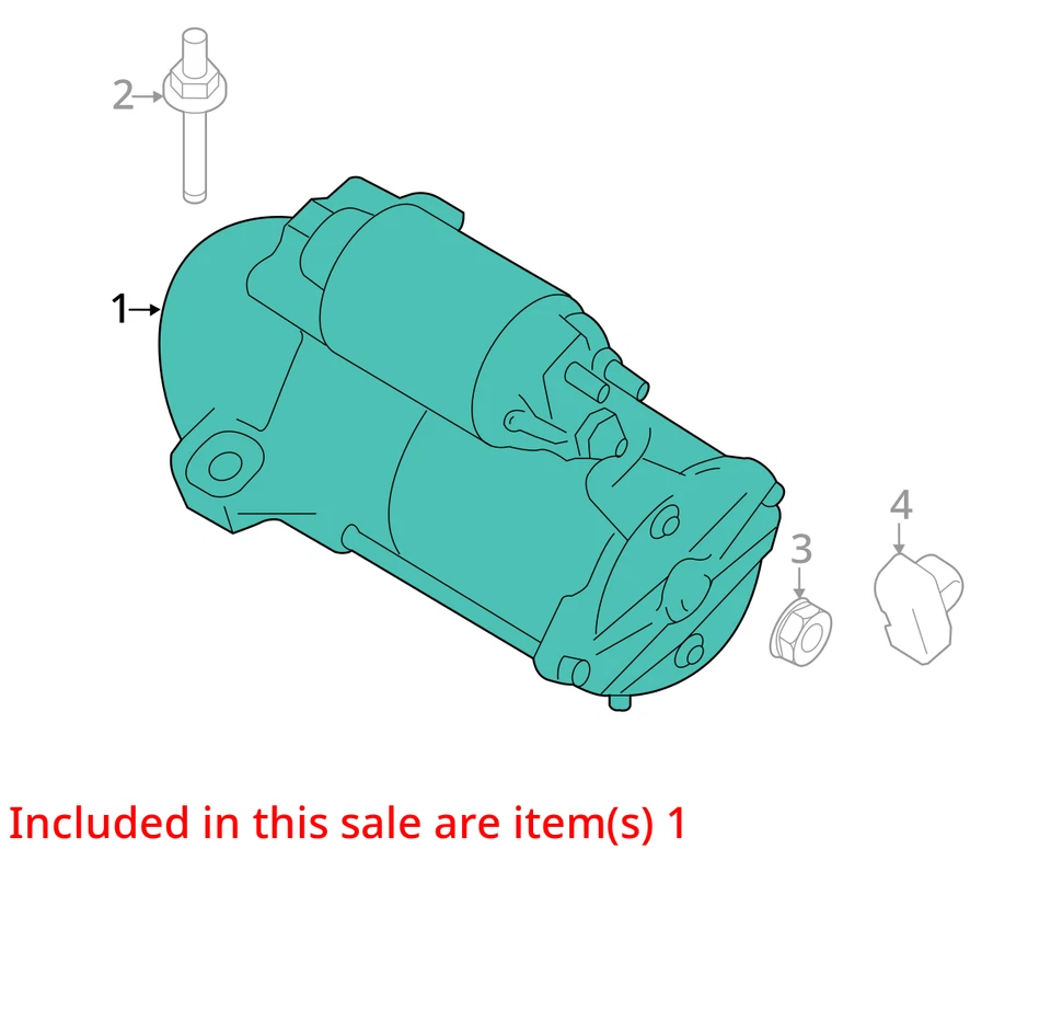 Ford Flex 2009-2019 motor de arranque de coche solenoide fabricante original BU3VK Foto 3 de 4