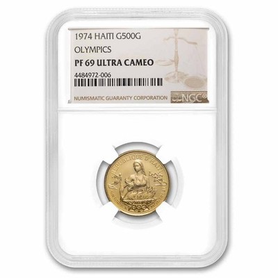 1974 Haiti Proof Gold 500 Gourdes Olympics PF-69 NGC | eBay