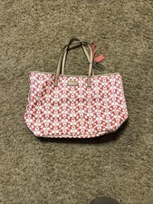 New Coach F25673 Park Metro Dream C Coated Canvas Large Pink White Tote Handbag