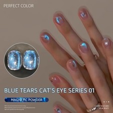 Magnetic Gel Polish - Blue Tears Cat Eye Nail Polish 3g - UV LED Cure