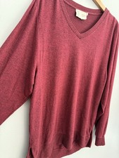 Anthropologie Saturday Sunday Long Sleeve Tunic Sweater In Burgundy Women  s Sz S